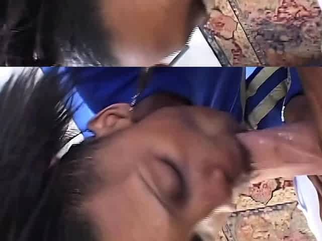 Black Cheerleader in Uniform Gets Deep Anal from White Cock