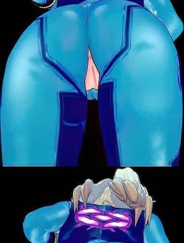 Samus fingers her vagina aboard her spaceship - Metroid/Super Smash Bros Anime.