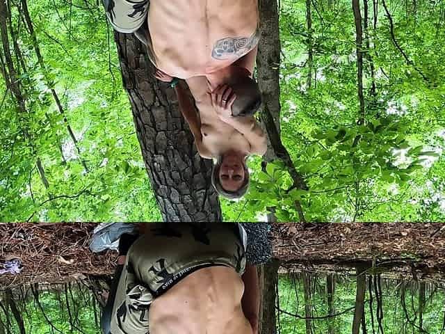 Hotwife fucks bull on public trail