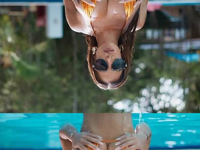 Busty Tanned MILF In The Jungle - Cumshot