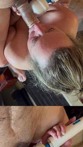 Lovely Mature Deep Sounding and Sucking Her Mans Hard Cock, Toy Play