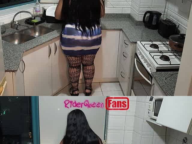 Sexy Stepmom in Kitchen - Video for Fans