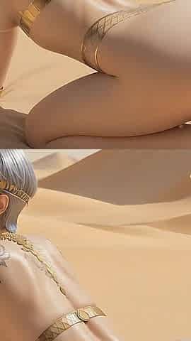 Lustrender: Egyptian Celestial Pregnant Butt Plug Masturbation - Ai Video