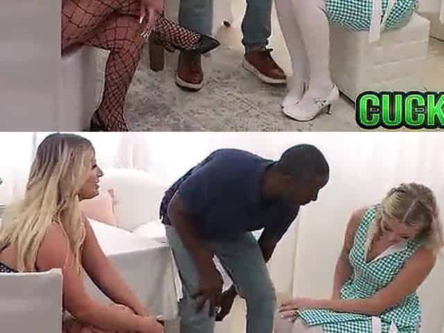 Cuckold Walks Into Wife Sucking BBC