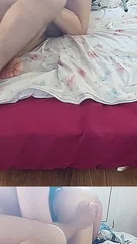 Sensual Massage of a Sexy Couple with Oil on the Body.