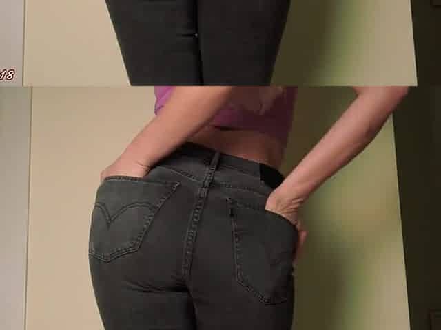 LARGE BOOTY ANGEL DANCING IN JEANS