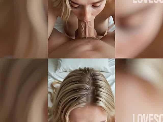 Blonde Deepthroat Queen: Massive Load Facial Finish (ai Gen)