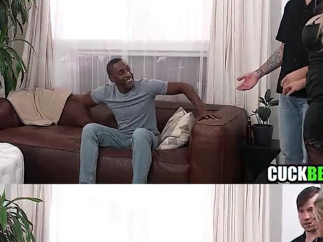 Cuck Watches Hotwife Butt Banged By Large Ebony Jock