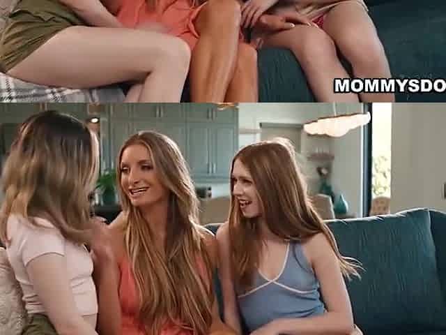 Demi Hawks, Silvia Saige And Silvia A - Stepmoms Lesbian Fuck Sesh With Her Stepdaughters