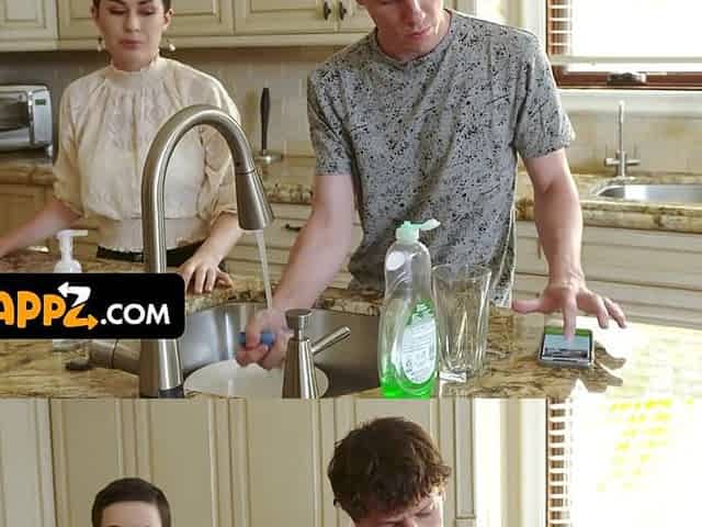 Busty Stepmoms Kenzie Taylor and Olive Glass Arrange a Naughty Stepson Swap