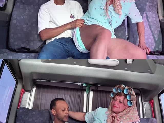 Muscle Mature Having Rough Anal in My Bus