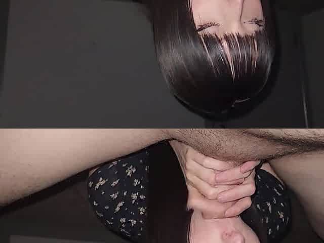 Chick giving the most good deepthroat