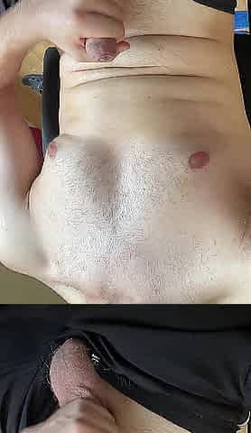 Trying to make my wang pee cum