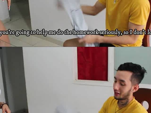 Fuck My Horny Stepsister's Pussy in Exchange for Doing a Homework-creampie - Porn in Spanish