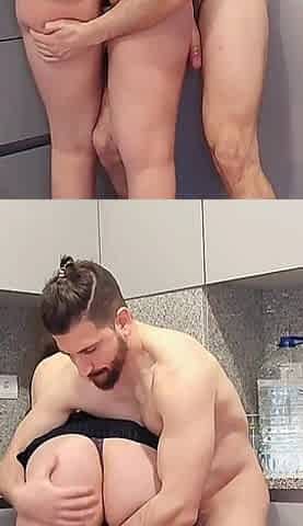 Party at Home BJ Fuck and Creampie Standup Doggyfuck Shanaxnow Alfxnow