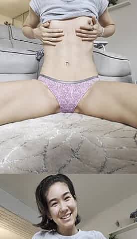 Asian Girl Shows Her Panties