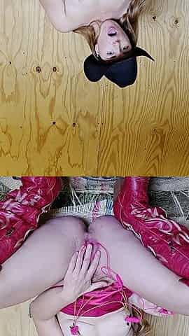 Redhead Uses Tit Clamps on Clit and Nipples Squirting
