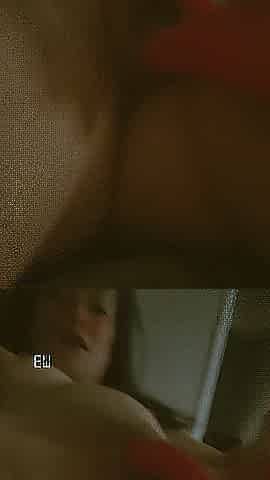 Petite boobs split fast from jock friction