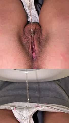POV Hairy Dirty Pussy Pee Compilation