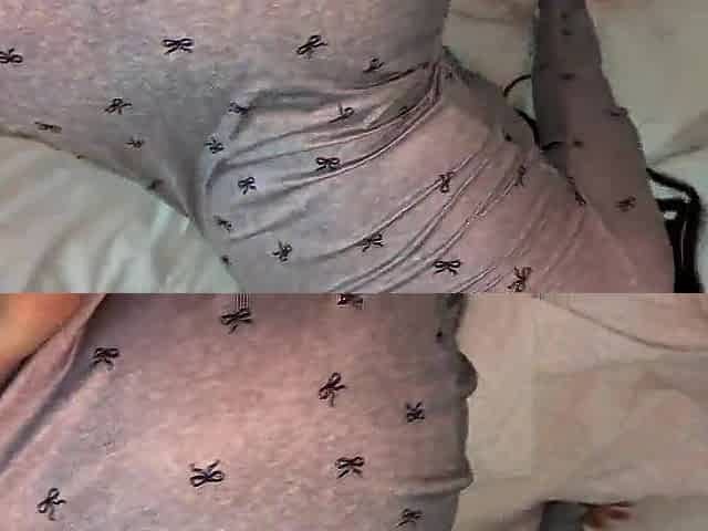 My stepmom's giant ass truly stands out in these pajamas