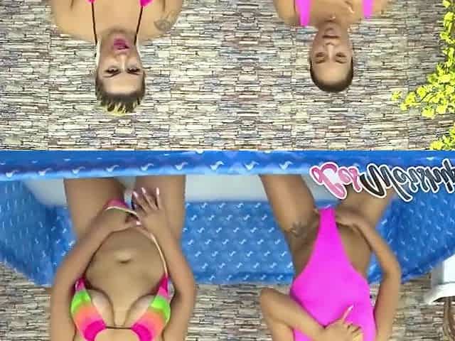 Busty Lesbian Cougar Gets Ass Toyed