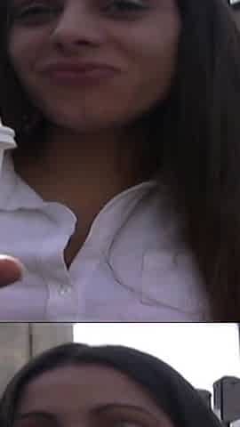 Small titted teen fucks good after pickup