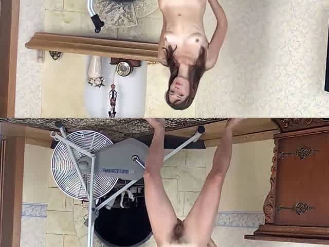 Lulu Exercises Naked And Shows Off All-natural Body - Louise Louellen