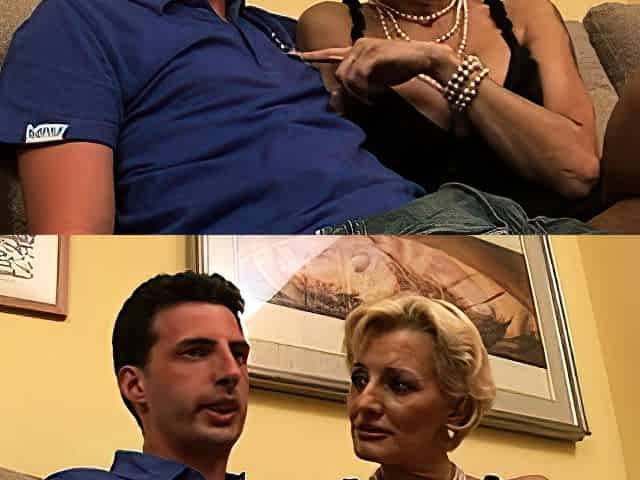 Old Blond Cunt Shows Her Hairy Muff And Big Boobs