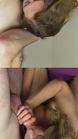 Latex suck, fuck & creampie