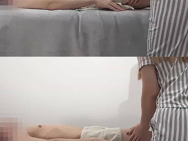 Massage Went Likewise Far - That babe Couldn't Resist and Rode His Jock Hard