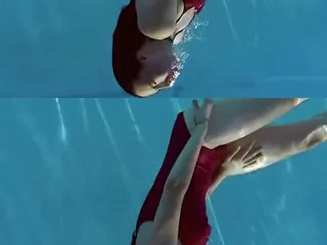 Hot Mixed Race Teen 18+ Fernanda Releve Swimming