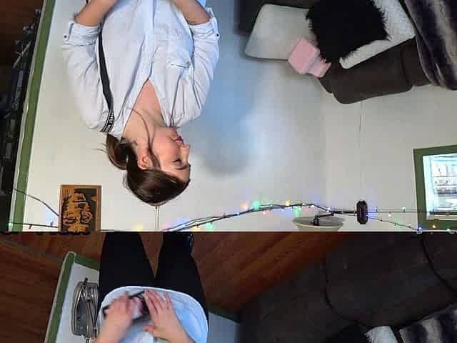 Amateur brunette toys and fucks