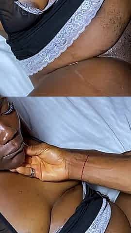 Ebony Pussy Takes Deep Penetration From a Long BBC