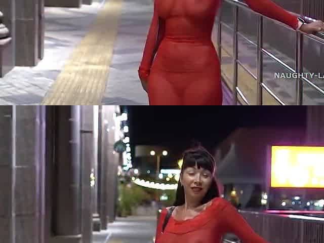 Red Transparent Dress - Naughty Lada