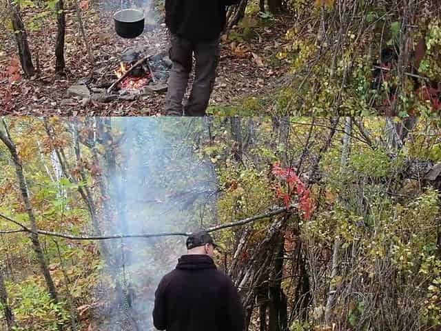 The red-haired forest witch bewitched the traveler and screwed him in all holes in her hut.