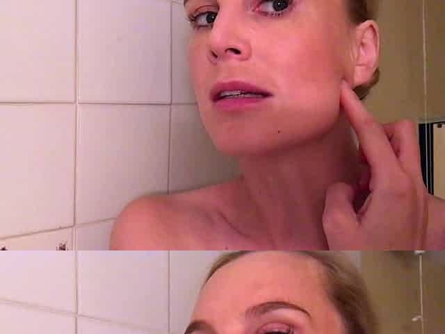 blond and her solo masturbation