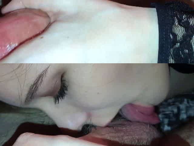 Amateur MILF blowjob cumshot