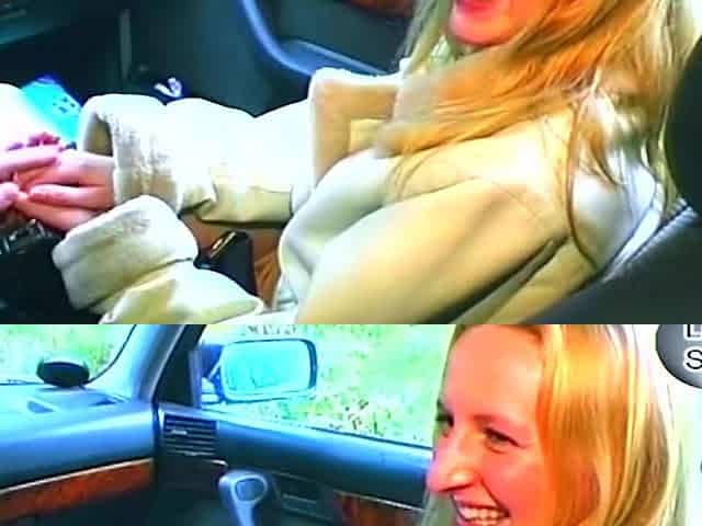 Public Car Toothbrush Pussy Stretch - Dripping Wet Slut Smiles
