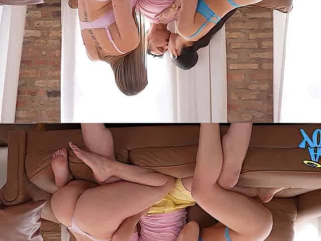 Girl Youngs and Melissa Stratton Lure Johnny Love into Large Titty three-some!