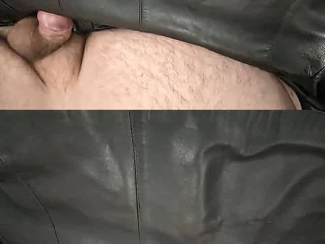 Jizz flow on Girlgriend's Soft Italian Leather Jacket
