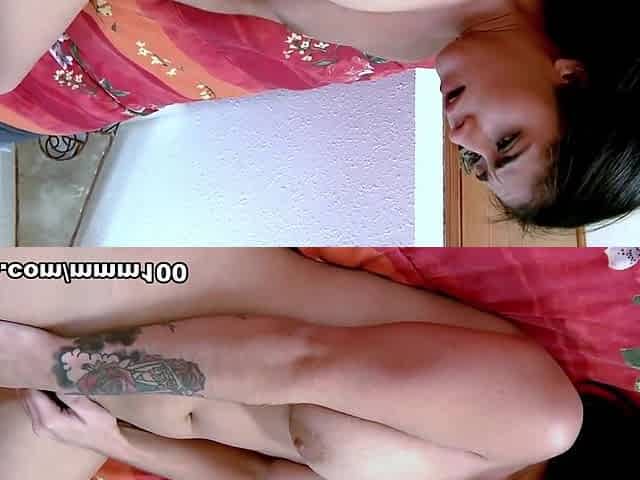 First squirting for the beautiful young Arab girl with hairy pussy Aysha - MMM100