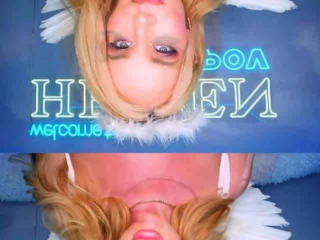 Natural busty blonde blowjob and banging POV