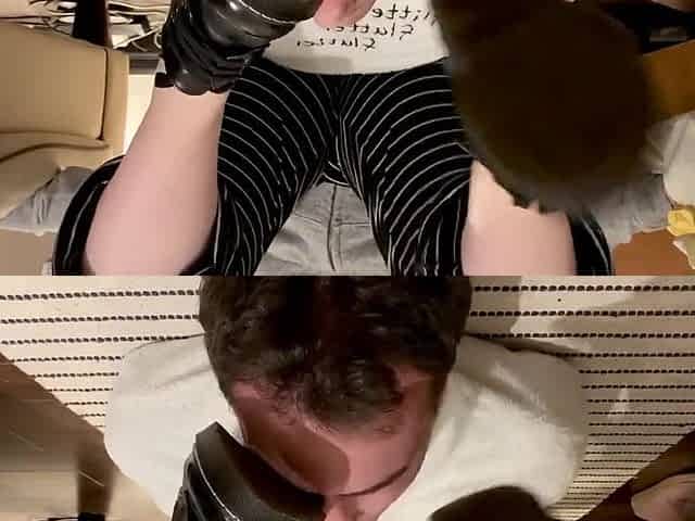 Girlfriend rubs her smelly feet on my face
