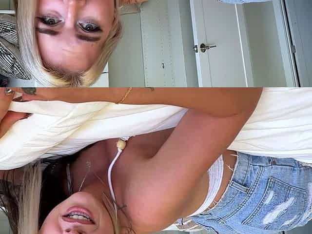 Big Titty Step-Sister Asks For Massage