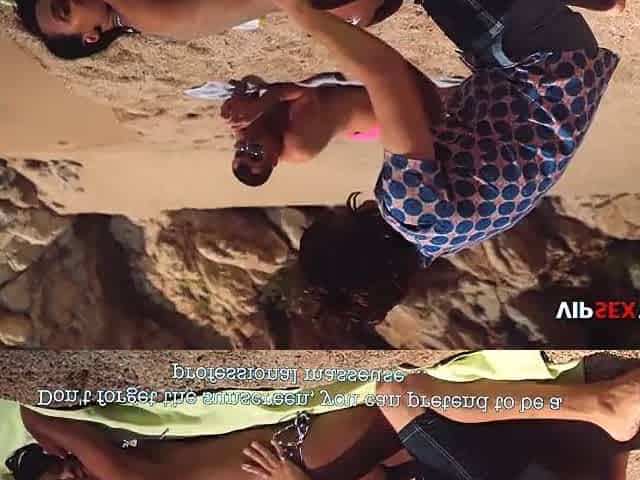 That guy Oiled Me Up on the Beach... Then His Ally Came to See