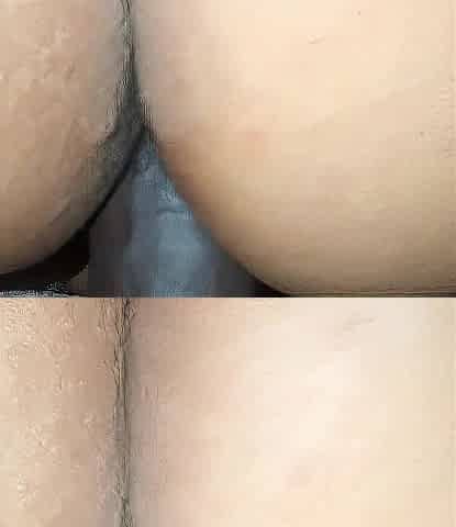 Wife rides 1st bbc large rod 11inch sextoy! Anal toy