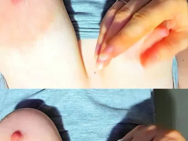 Big boob brunette masturbates on webcam