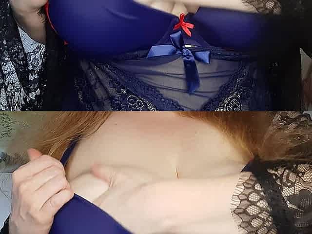 Applying Cream to Breasts -short Clip-