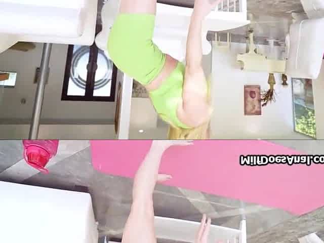 Finishing hot Yoga with anal