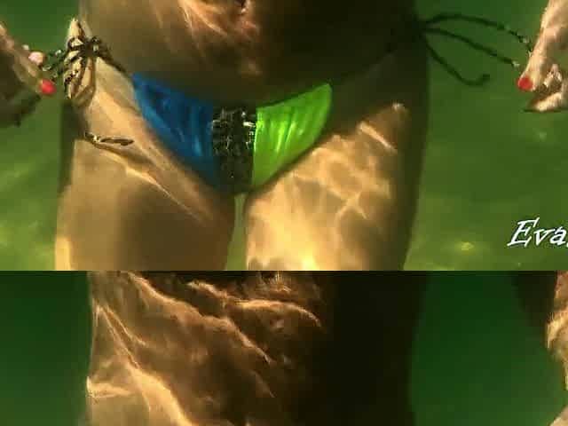 took off my swimsuit in the sea on a public beach